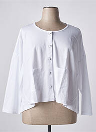 Gilet manches longues blanc G!OZE femme