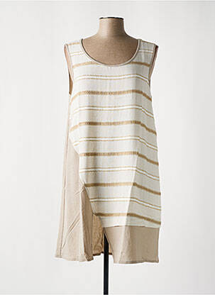 Robe courte ecru G!OZE femme