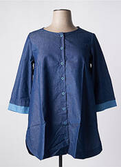 Tunique manches longues bleu G!OZE pour femme seconde vue