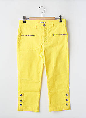 Pantacourt jaune PAUL BRIAL femme