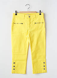 Pantacourt jaune PAUL BRIAL femme