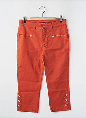 Pantacourt orange PAUL BRIAL femme
