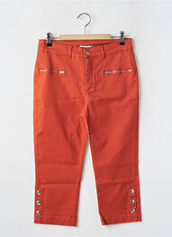 Pantacourt orange PAUL BRIAL femme