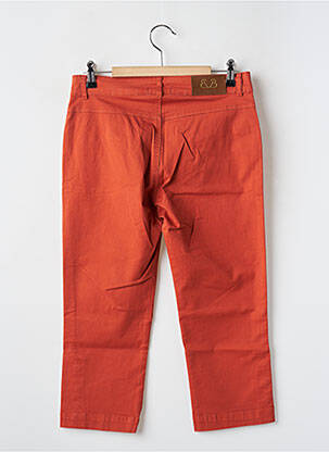 Pantacourt orange PAUL BRIAL femme