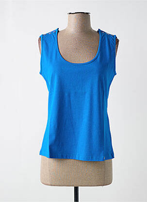 T-shirt bleu PAUL BRIAL femme