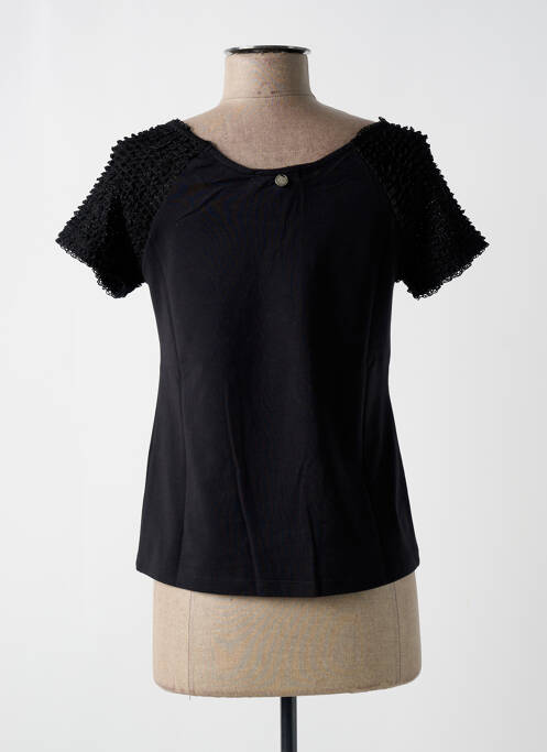 T-shirt noir PAUL BRIAL pour femme
