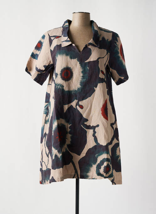 Robe mi-longue bleu G!OZE pour femme