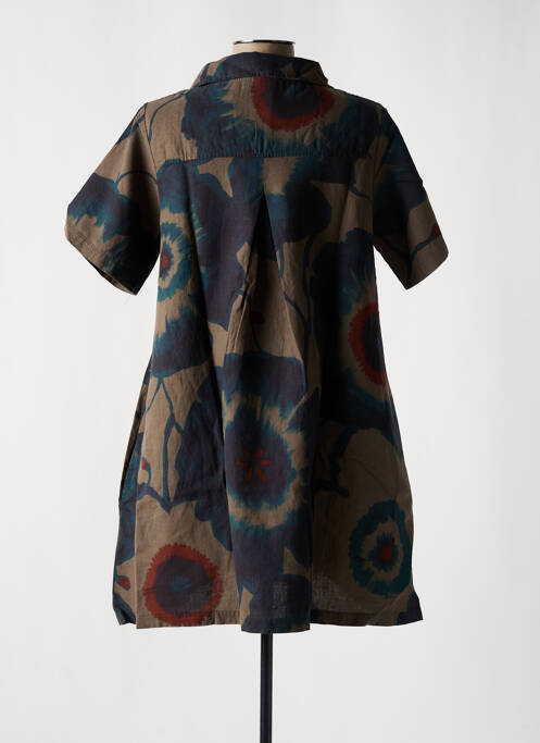 Robe mi-longue taupe G!OZE pour femme