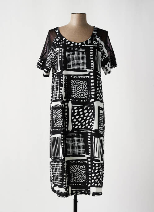 Robe mi-longue noir G!OZE pour femme