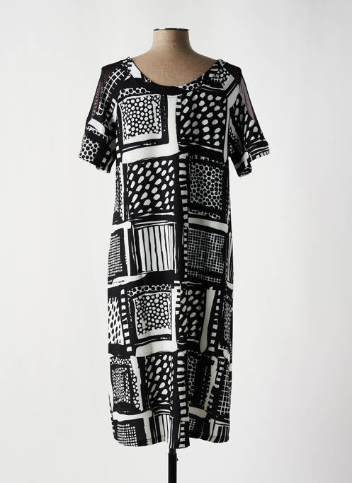 Robe mi-longue noir G!OZE pour femme