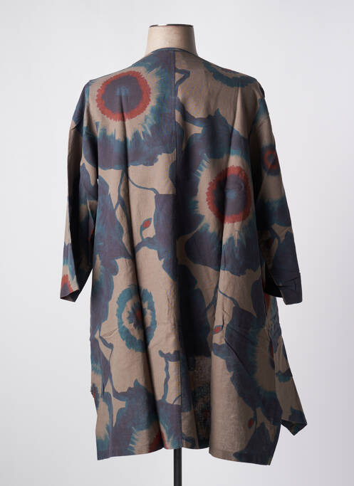 Gilet manches longues taupe G!OZE pour femme