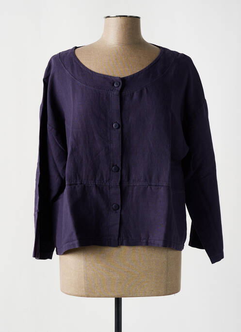 Gilet manches longues bleu G!OZE pour femme