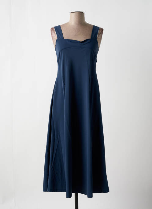 Robe mi-longue bleu MALOKA pour femme
