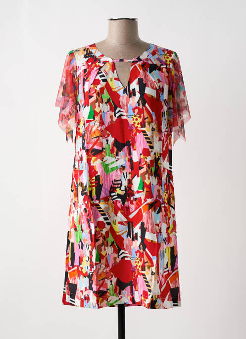 Robe mi-longue rouge MALOKA pour femme