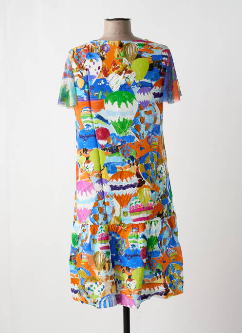 Robe mi-longue bleu MALOKA pour femme