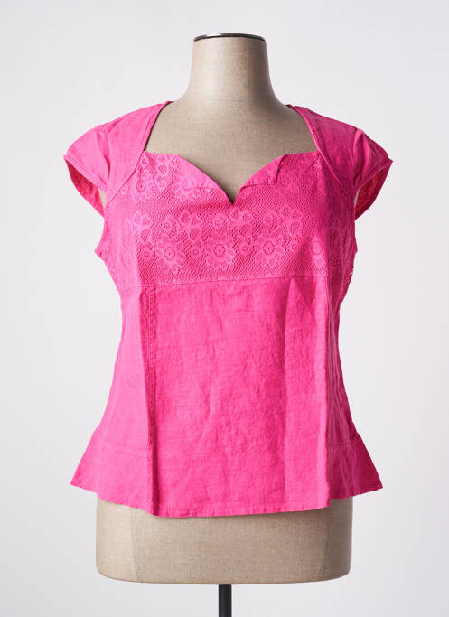 T-shirt rose MALOKA pour femme