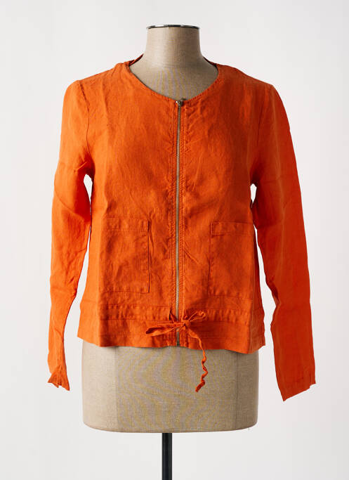 Veste casual orange MALOKA pour femme