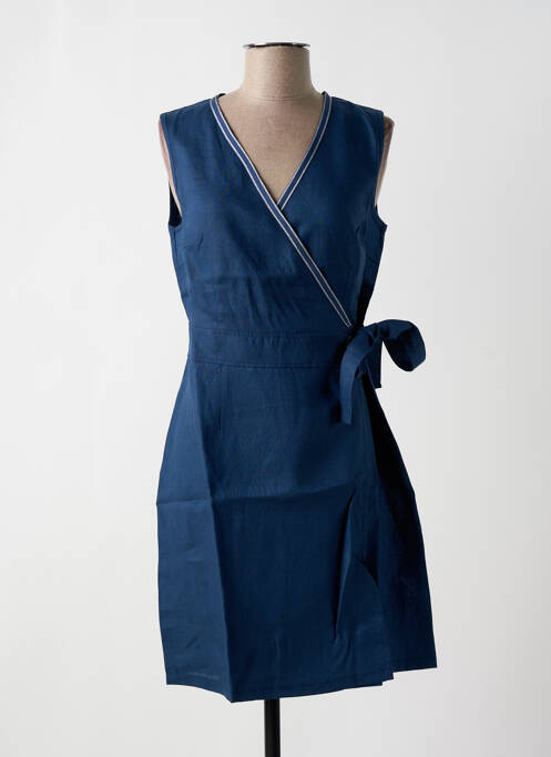 Robe mi-longue bleu MALOKA pour femme
