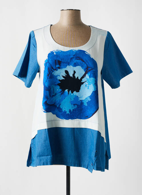 T-shirt bleu G!OZE pour femme