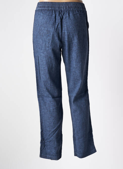 Pantalon droit bleu MALOKA pour femme