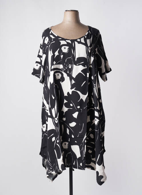 Robe mi-longue noir G!OZE pour femme