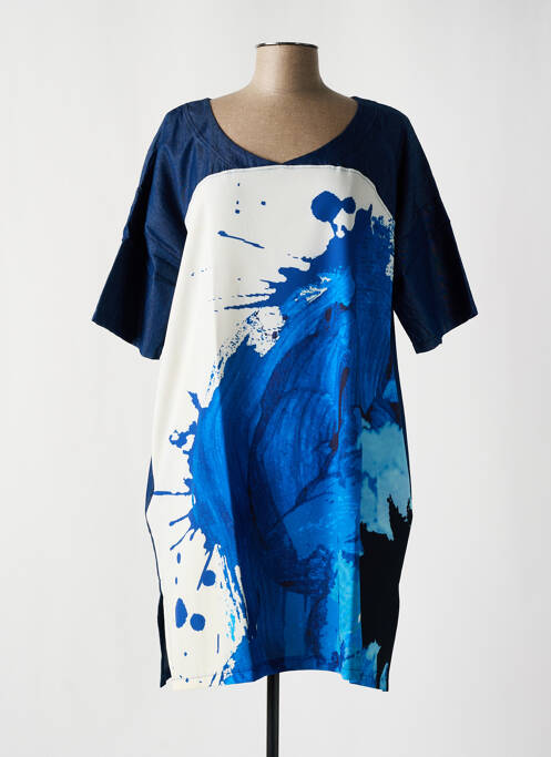 Robe mi-longue bleu G!OZE pour femme