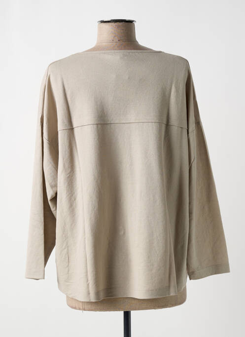 Gilet manches longues beige G!OZE pour femme