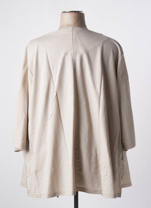 Gilet manches longues ecru G!OZE pour femme