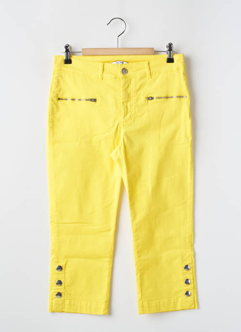 Pantacourt jaune PAUL BRIAL pour femme