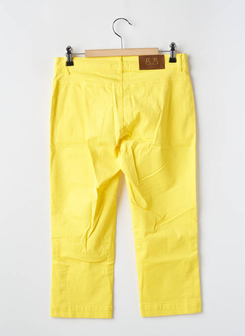 Pantacourt jaune PAUL BRIAL pour femme