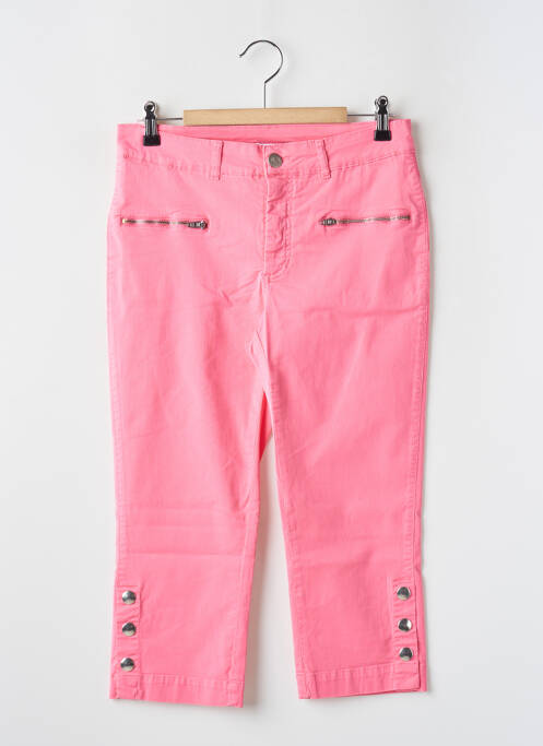 Pantacourt rose PAUL BRIAL pour femme