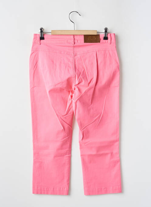 Pantacourt rose PAUL BRIAL pour femme