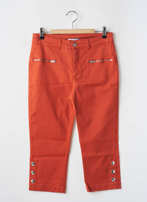 Pantacourt orange PAUL BRIAL pour femme