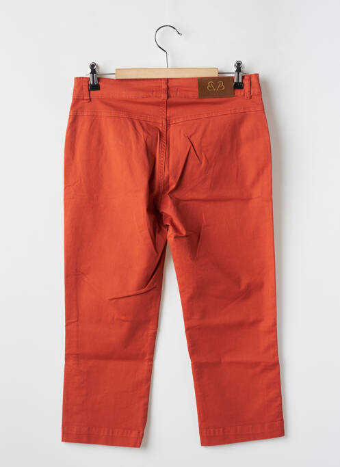 Pantacourt orange PAUL BRIAL pour femme