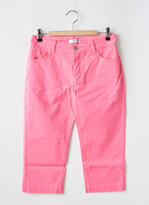 Pantacourt rose PAUL BRIAL pour femme