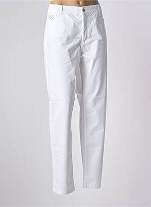 Pantalon slim blanc PAUL BRIAL femme
