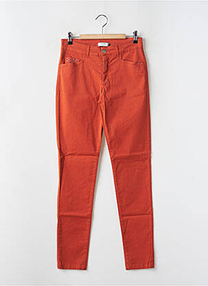 Pantalon slim orange PAUL BRIAL femme