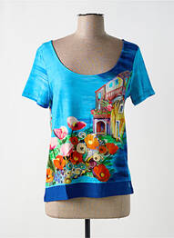 T-shirt bleu PAUL BRIAL femme