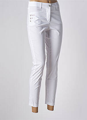 Pantalon slim blanc MALOKA femme