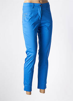 Pantalon slim bleu MALOKA pour femme