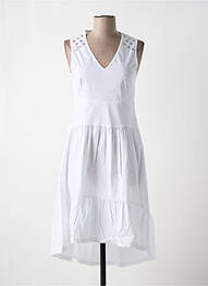 Robe mi-longue blanc MALOKA femme