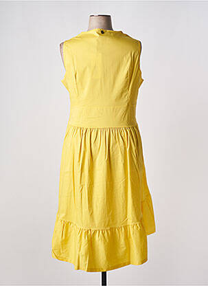 Robe mi-longue jaune MALOKA femme