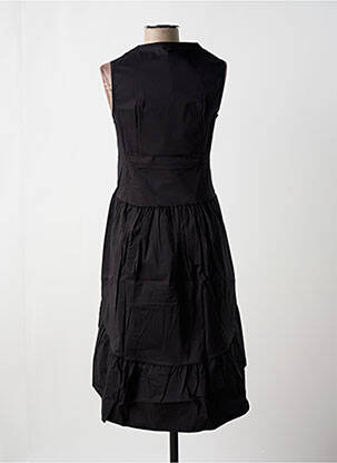 Robe mi-longue noir MALOKA femme