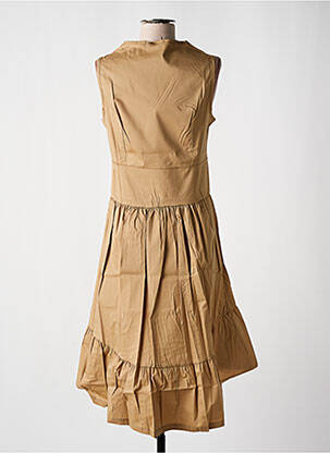 Robe mi-longue marron MALOKA femme