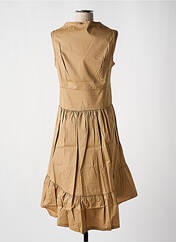 Robe mi-longue marron MALOKA pour femme seconde vue