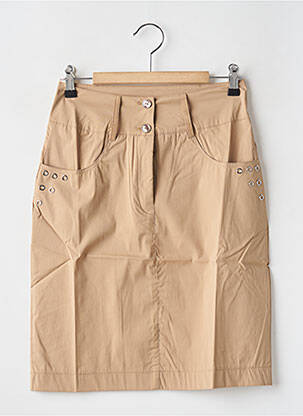 Jupe courte marron MALOKA femme
