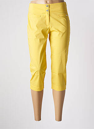 Pantacourt jaune MALOKA femme
