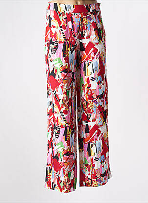 Pantalon flare rouge MALOKA femme