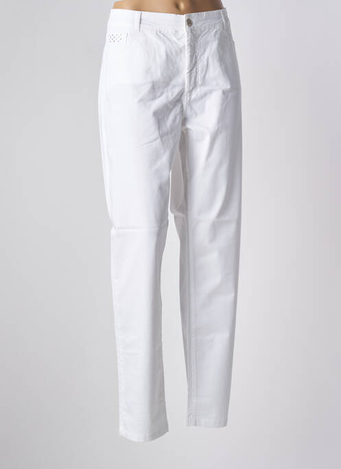 Pantalon slim blanc PAUL BRIAL pour femme