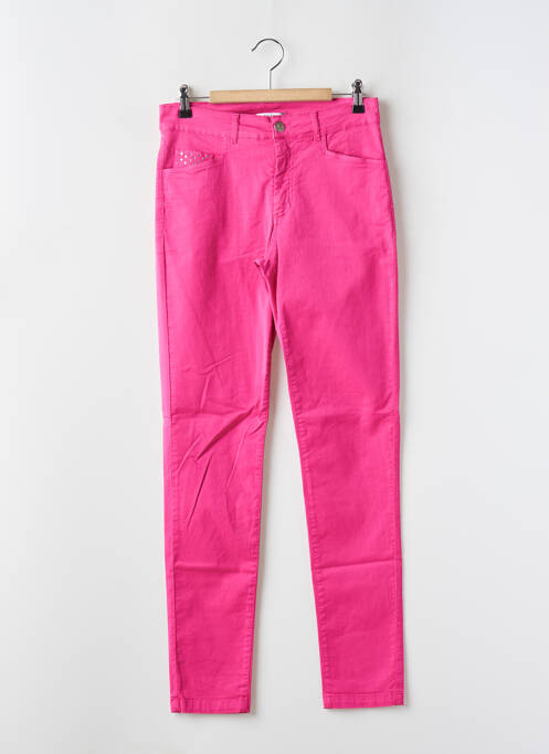 Pantalon slim rose PAUL BRIAL pour femme